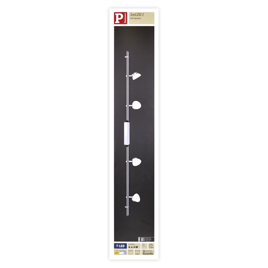 Paulmann 95194 - 4xLED/4W Φωτιστικό σποτ ICE 230V