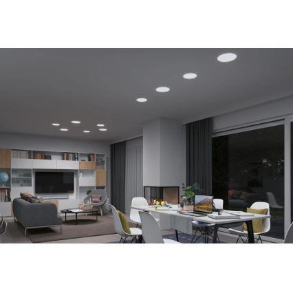 Paulmann 95386 - LED/15W IP44 Ρυθμιζόμενο φωτιστικό οροφής μπάνιου SMART VELUNA 230V