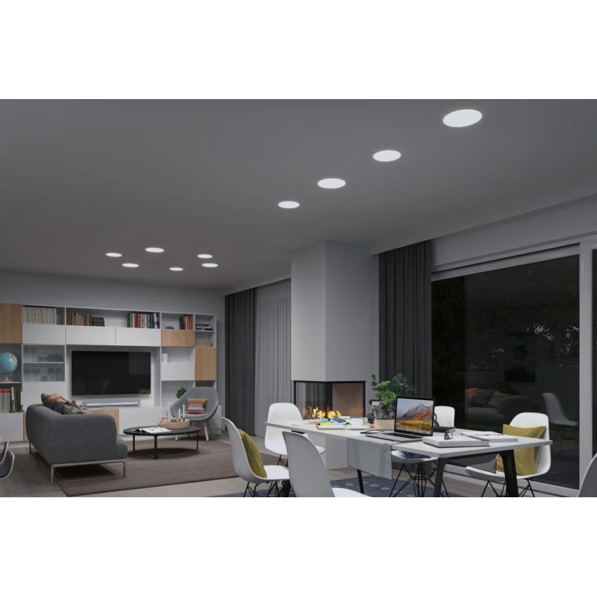 Paulmann 95386 - LED/15W IP44 Ρυθμιζόμενο φωτιστικό οροφής μπάνιου SMART VELUNA 230V