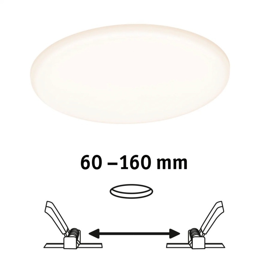 Paulmann 95386 - LED/15W IP44 Ρυθμιζόμενο φωτιστικό οροφής μπάνιου SMART VELUNA 230V