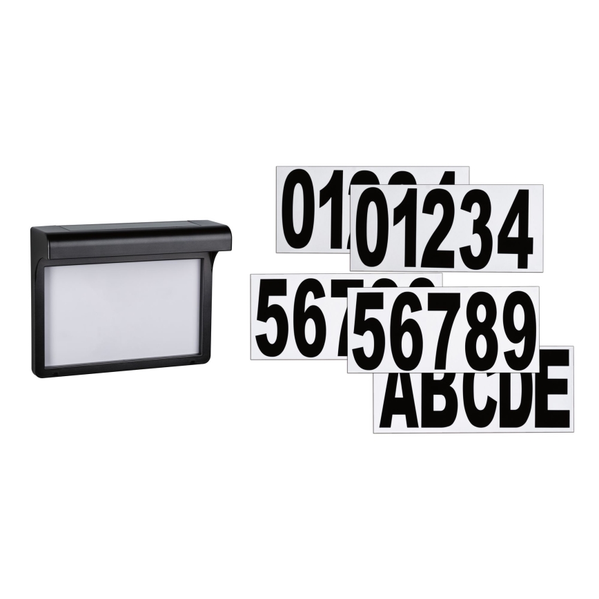 Paulmann 95388 - LED/0,05W IP44 Αριθμός οικίας ηλιακό φωτιστικό με αισθητήρα DAYTON 4,8V