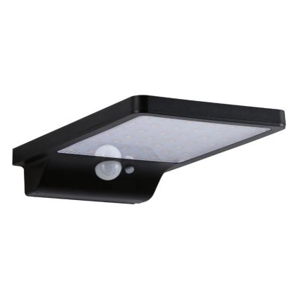Paulmann 95393 - LED/4W IP44 Dimmable ηλιακό φωτιστικό τοίχου με αισθητήρα SOLVEIG 3,7V 2000 mAh
