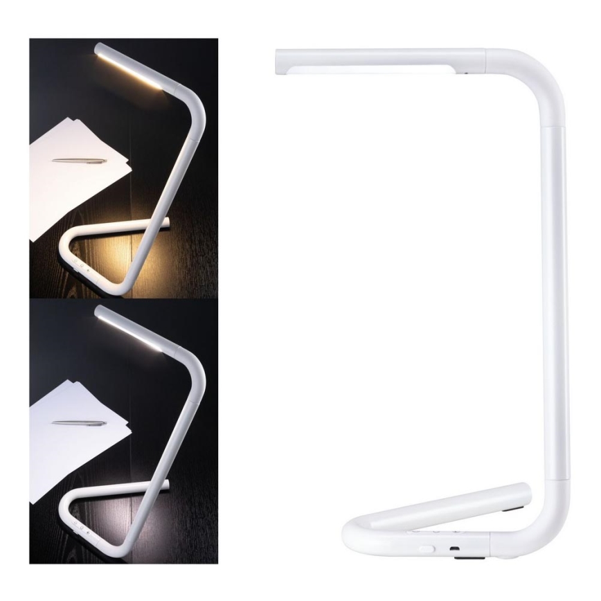 Paulmann 95423 - LED/4,5W Ρυθμιζόμενο με αφής επιτραπέζιο φωτιστικό FLEXLINK 5V/USB 4400 mAh λευκό