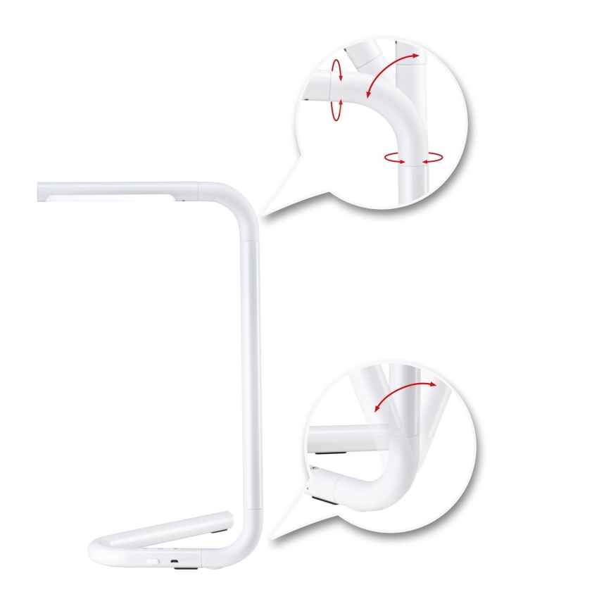 Paulmann 95423 - LED/4,5W Ρυθμιζόμενο με αφής επιτραπέζιο φωτιστικό FLEXLINK 5V/USB 4400 mAh λευκό