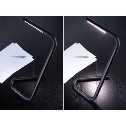 Paulmann 95424 - LED/4,5W Ρυθμιζόμενο με αφής επιτραπέζιο φωτιστικό FLEXLINK 5V/USB 4400 mAh μαύρο