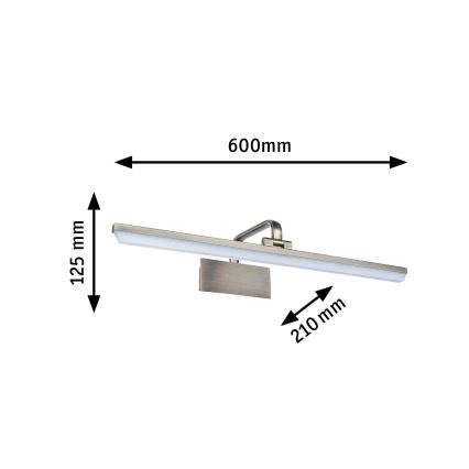 Paulmann 95570 - Φωτιστικό για πίνακες RENAN LED/11W, 230V, 60 cm, ορείχαλκος