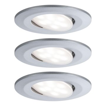 Paulmann 99933 - ΣΕΤ 3x LED/5,2W IP65 Ρυθμιζόμενο φωτιστικό οροφής για μπάνιο 230V