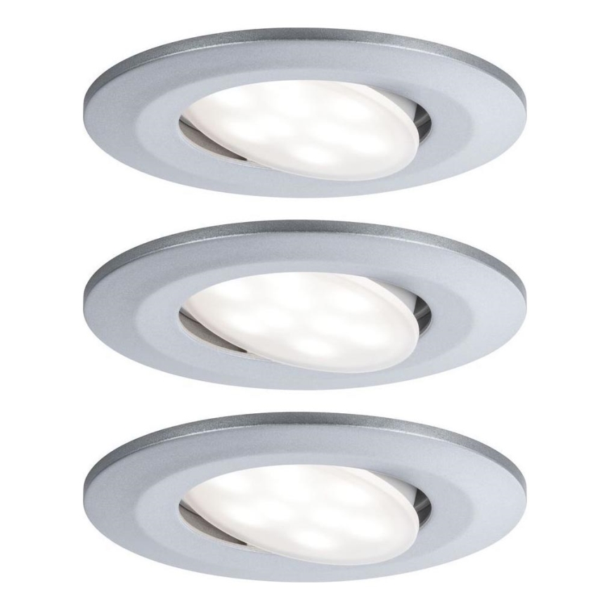 Paulmann 99933 - ΣΕΤ 3x LED/5,2W IP65 Χωνευτό φωτιστικό οροφής μπάνιου dimmimg 230V
