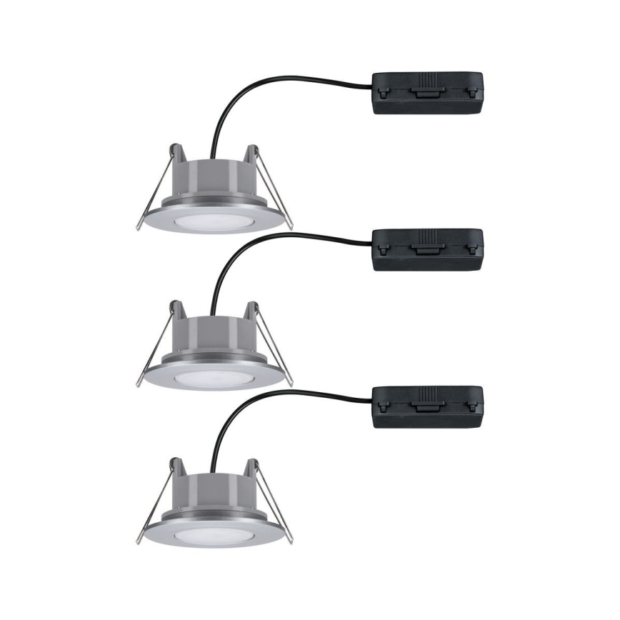 Paulmann 99933 - ΣΕΤ 3x LED/5,2W IP65 Χωνευτό φωτιστικό οροφής μπάνιου dimmimg 230V