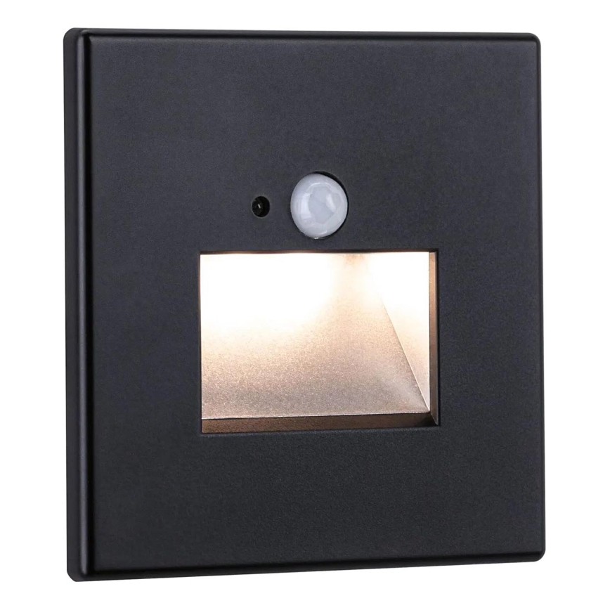 Paulmann  93135 - LED/1,2W Φωτιστικό σκάλας με αισθητήρα EDGE 230V μαύρο