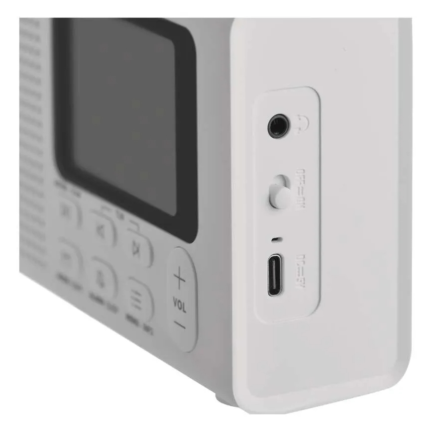 Ραδιόφωνο DAB DAB+ FM 3W/5V/4xAA λευκό