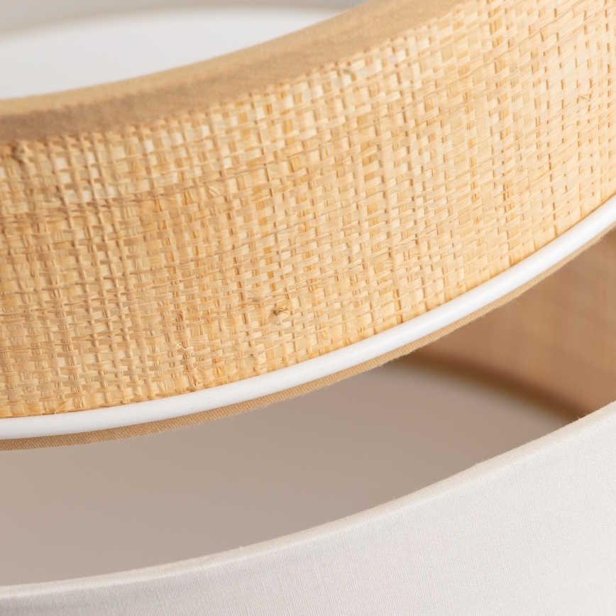 Παντός τύπου αμπαζούρ KERIA διάμετρος 40 εκ. μπεζ/λευκό