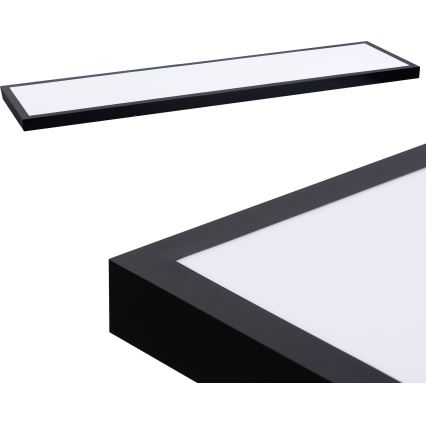 Πάνελ LED LED/60W/230V 4000K 30x120 cm μαύρο