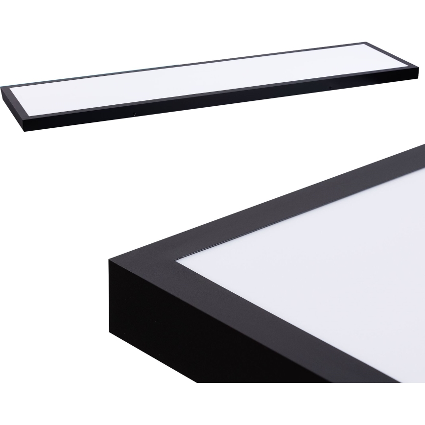 Πάνελ LED LED/60W/230V 4000K 30x120 cm μαύρο