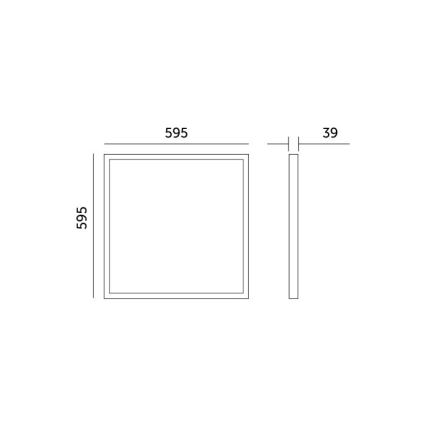 Πάνελ πλαφονιέρα LED BRISBANE LED/36W/230V 4000K 59,5x59,5 cm λευκό