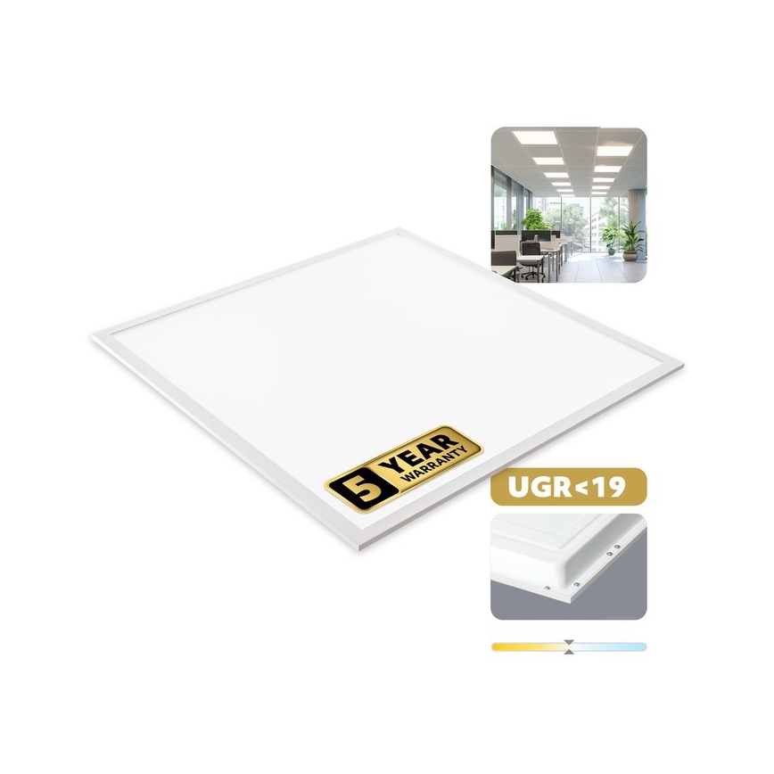 Πάνελ ψευδοροφής DAVRO LED/40W/230V 4000K UGR19 59,5x59,5 cm λευκό