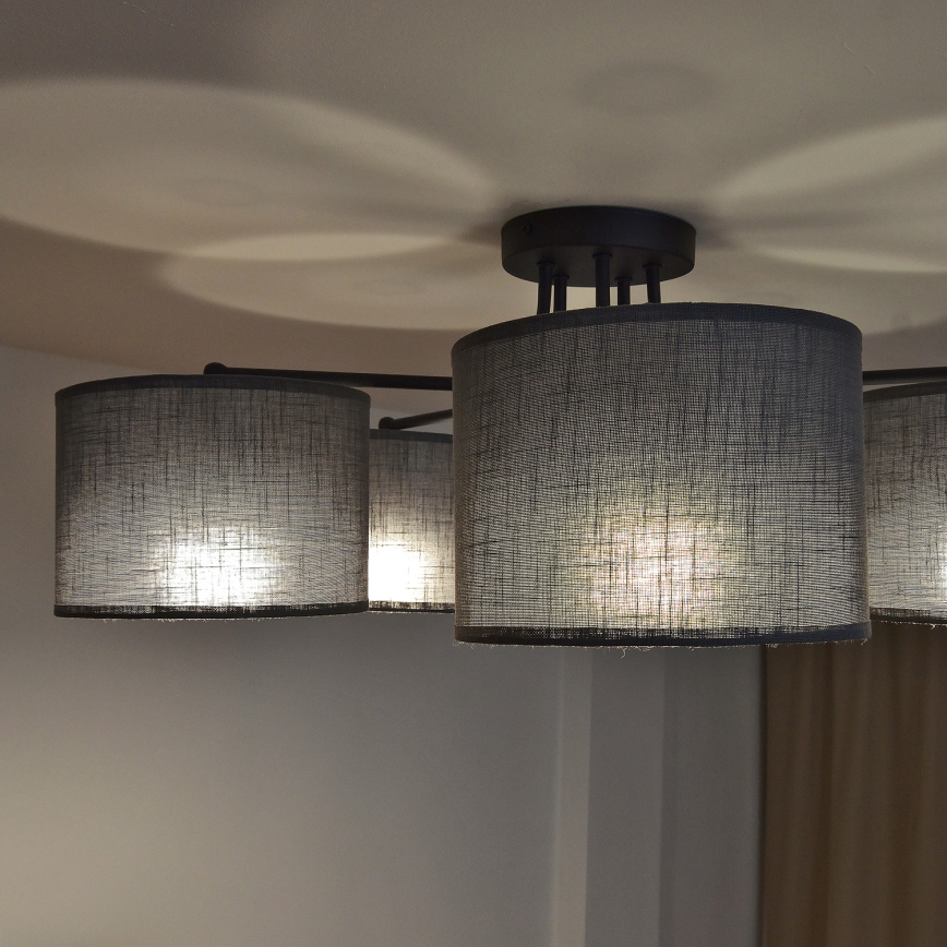 Πλαφονιέρα ALBA 5xE27/15W/230V γκρι