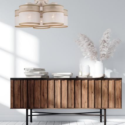 Φωτιστικό οροφής ANDREA 5xE27/60W/230V οξιά