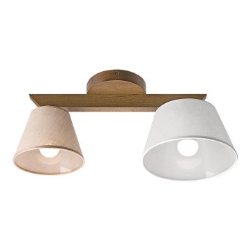 Πλαφονιέρα ANTONIO 2xE14/40W/230V οξιά