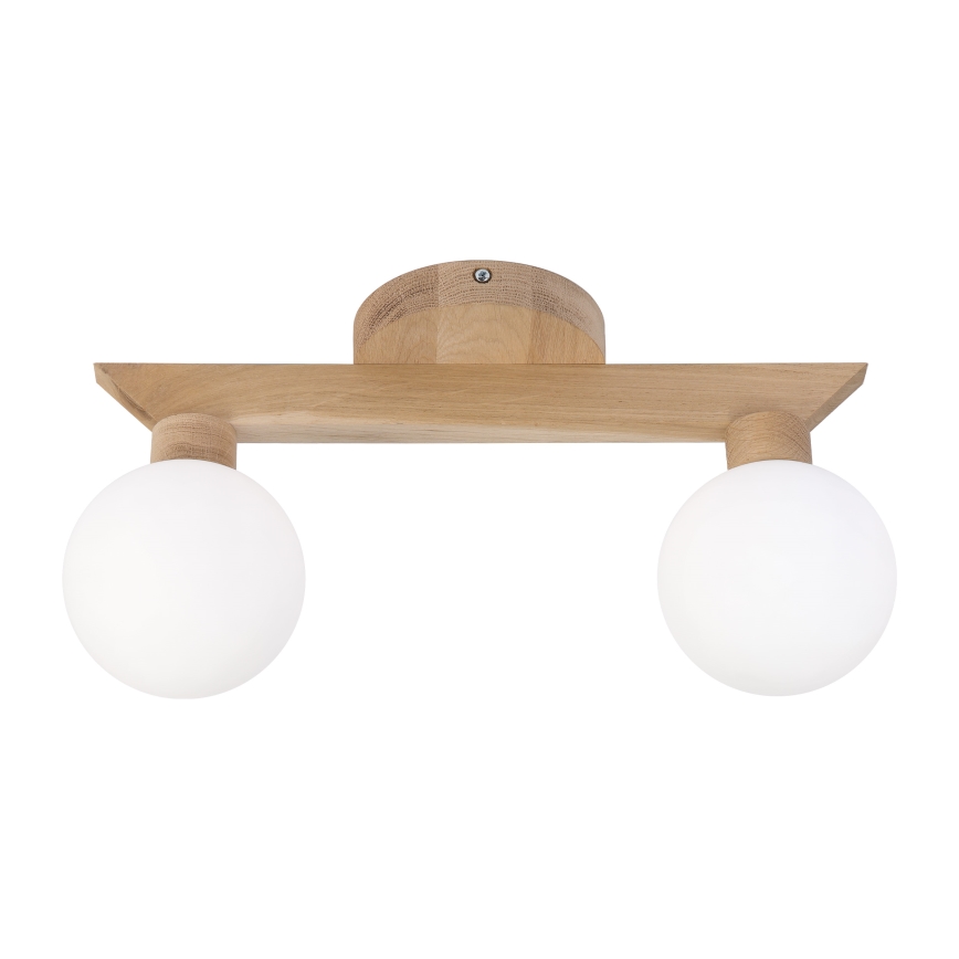 Πλαφονιέρα ANTONIO 2xG9/5W/230V δρυς/λευκό