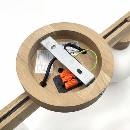 Πλαφονιέρα ANTONIO 2xG9/5W/230V δρυς/λευκό