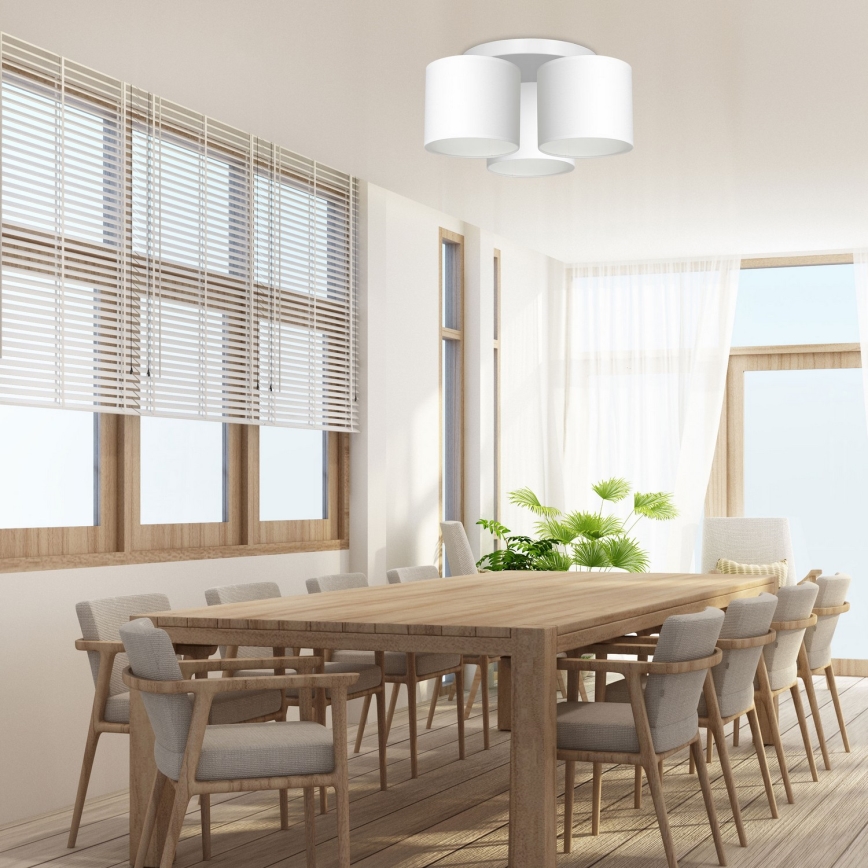 Πλαφονιέρα ARDEN 3xE27/60W/230V λευκή