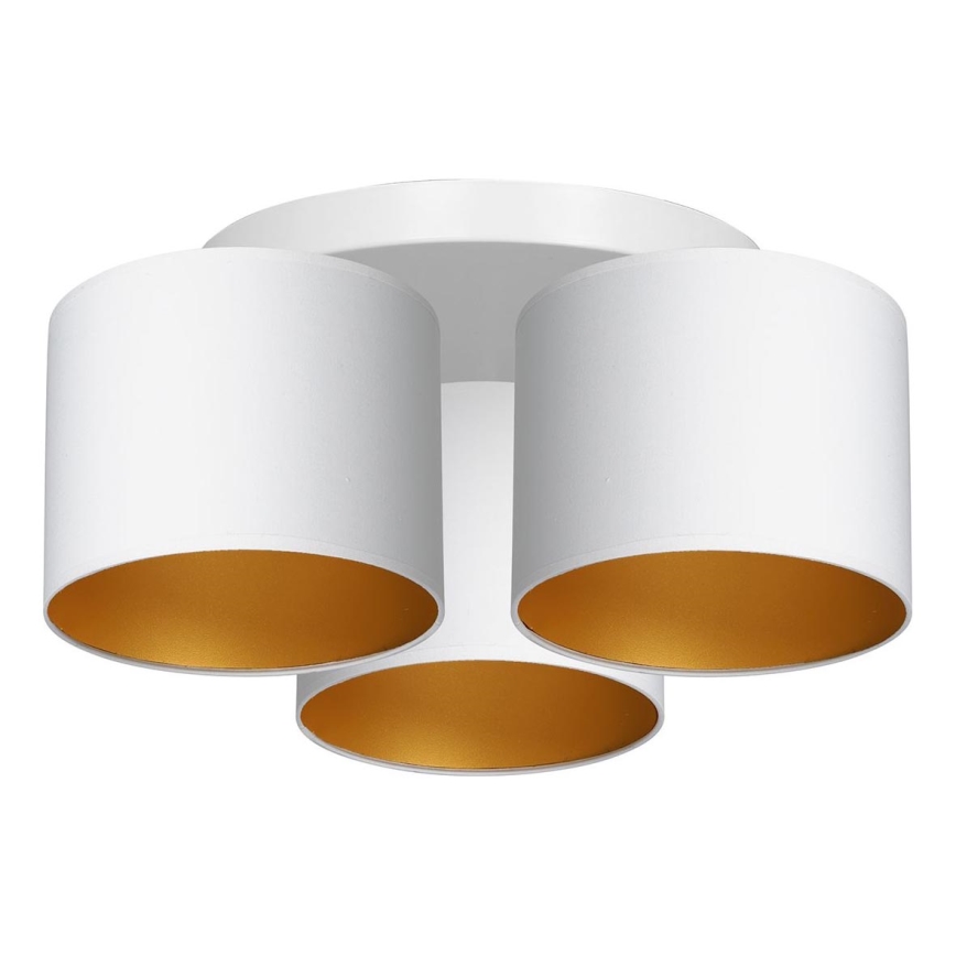 Πλαφονιέρα ARDEN 3xE27/60W/230V λευκό/χρυσό