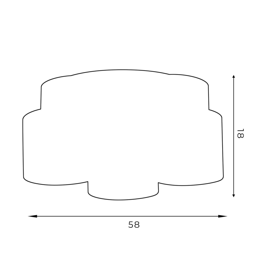 Πλαφονιέρα ARDEN 5xE27/60W/230V πράσινο/χρυσό