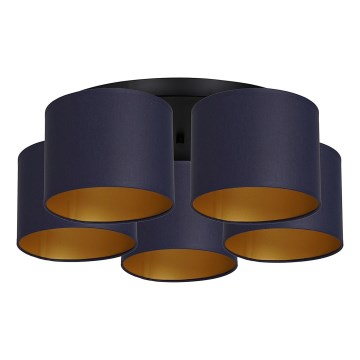 Πλαφονιέρα ARDEN 5xE27/60W/230V μωβ/χρυσό