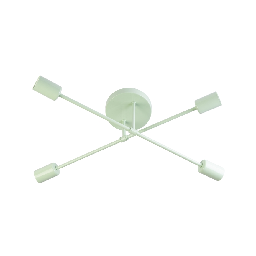 Πλαφονιέρα CAMBRIDGE 4xE27/15W/230V πράσινη
