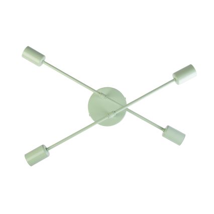 Πλαφονιέρα CAMBRIDGE 4xE27/15W/230V πράσινη