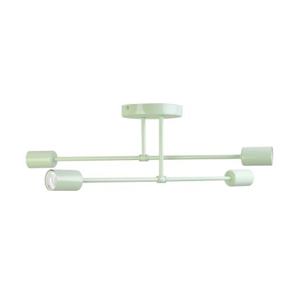 Πλαφονιέρα CAMBRIDGE 4xE27/15W/230V πράσινη