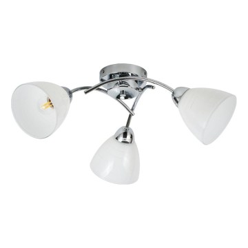 Πλαφονιέρα CLARA 3xE27/15W/230V σε γυαλιστερό χρώμιο