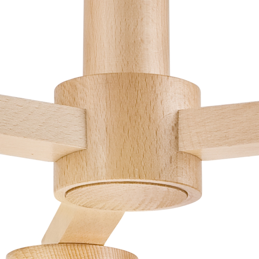 Επιτοίχιο φωτιστικό ELLIE 3xE27/60W/230V οξιά