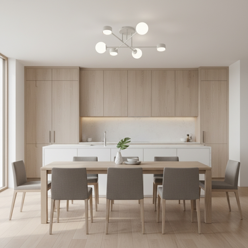 Πλαφονιέρα HOLON 3xG9/8W/230V + 3xGX53/12W λευκό