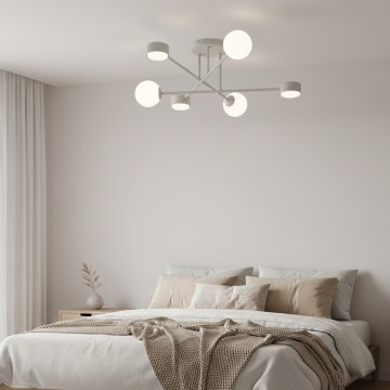 Πλαφονιέρα HOLON 3xG9/8W/230V + 3xGX53/12W γκρι