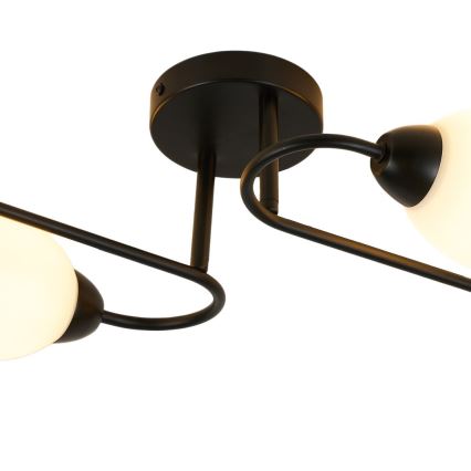 Πλαφονιέρα KING 4xE27/15W/230V μαύρη