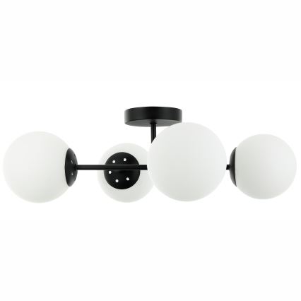 Πλαφονιέρα MADDIE 4xE14/5W/230V μαύρη