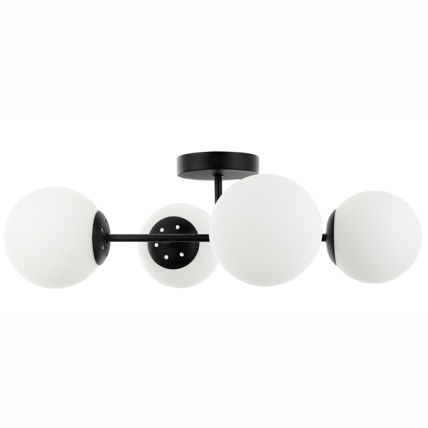 Πλαφονιέρα MADDIE 4xE14/5W/230V μαύρη