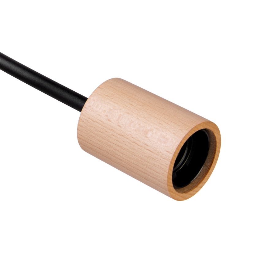 Πλαφονιέρα OXFORD 2xE27/15W/230V πεύκο/μαύρο