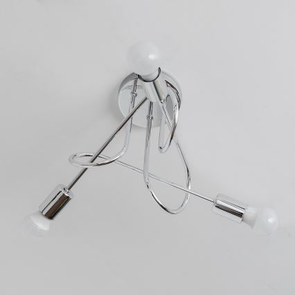 Πλαφονιέρα OXFORD 3xE27/15W/230V γυαλιστερό χρώμιο