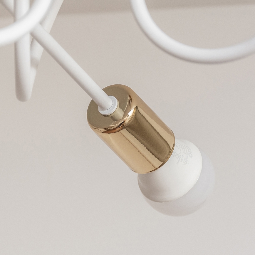 Πλαφονιέρα OXFORD 3xE27/15W/230V χρυσό/λευκό