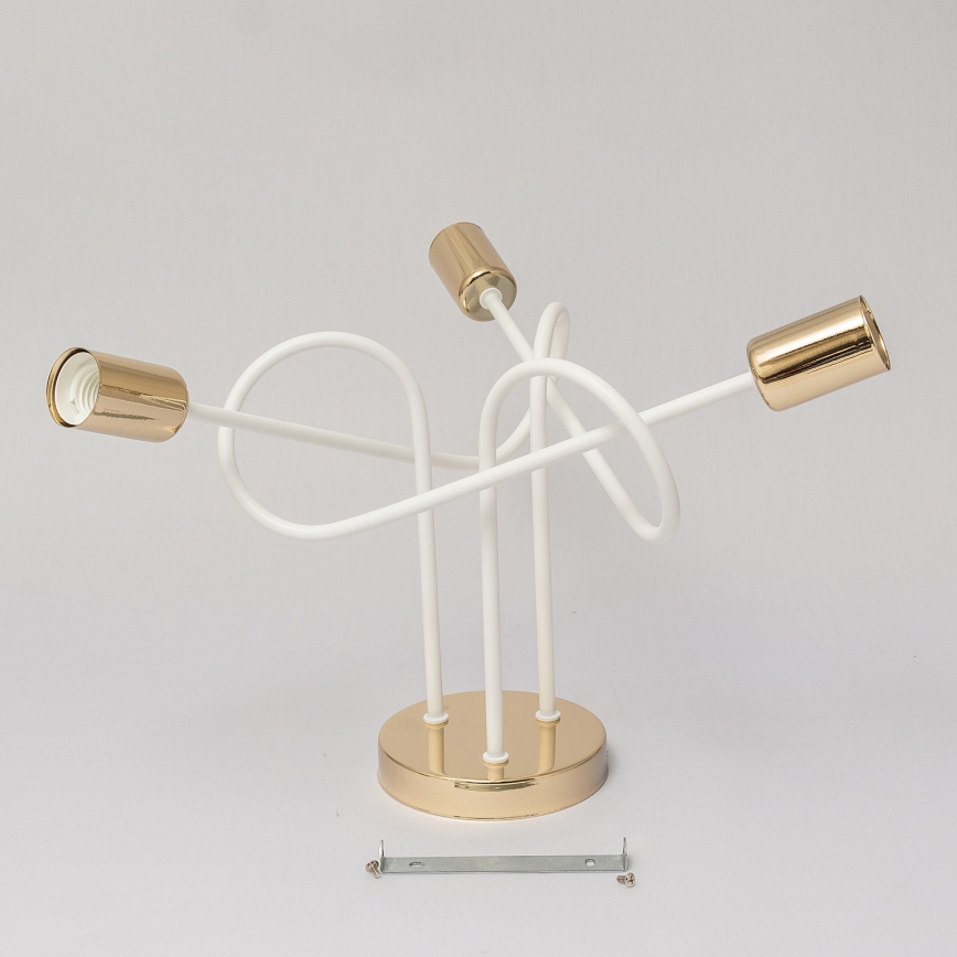 Πλαφονιέρα OXFORD 3xE27/15W/230V χρυσό/λευκό