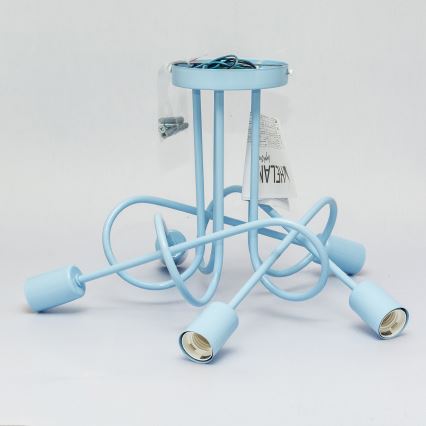 Πλαφονιέρα OXFORD 5xE27/15W/230V μπλε