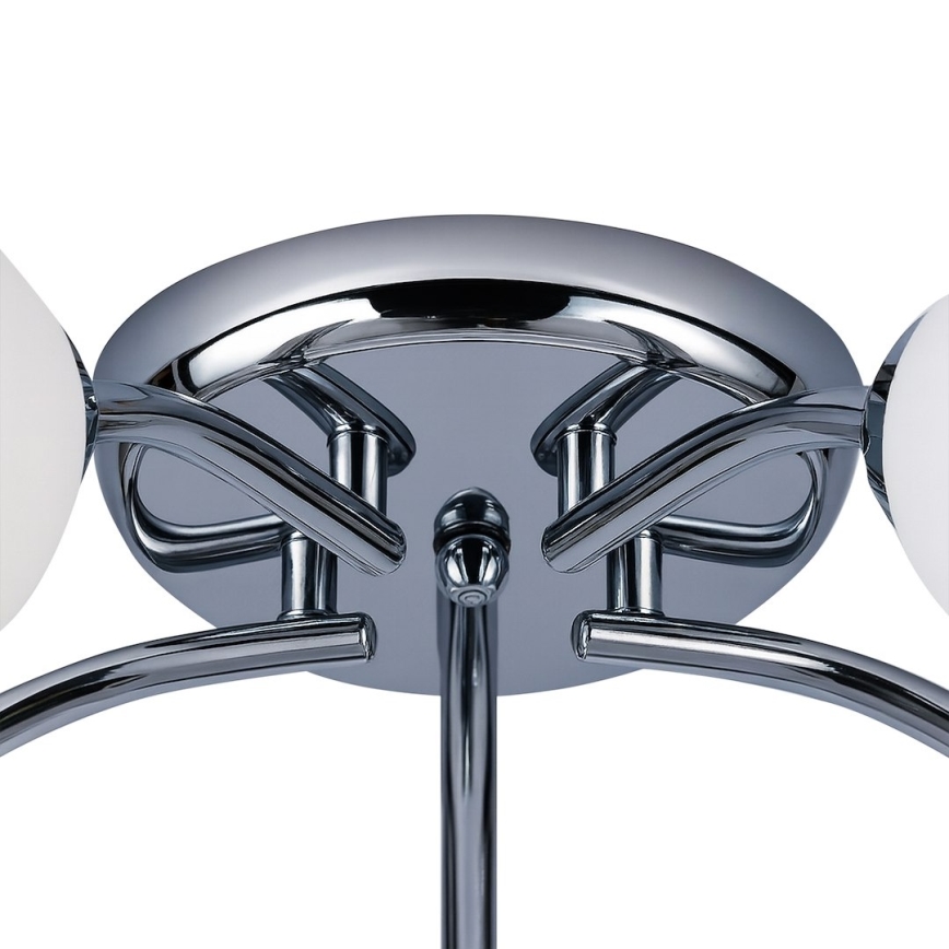 Πλαφονιέρα PORTOS 5xE14/10W/230V γυαλιστερό χρώμιο