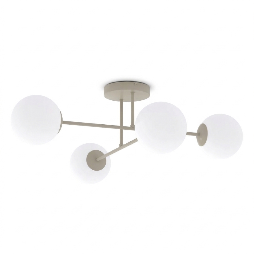 Πλαφονιέρα ROMA 4xE14/10W/230V μπεζ