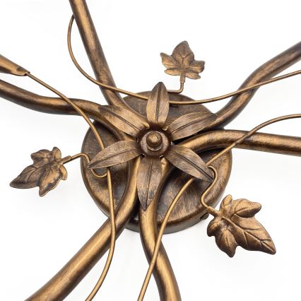 Πλαφονιέρα ROZETA 3xE14/40W/230V, μπρονζέ