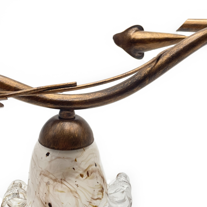 Πλαφονιέρα ROZETA 3xE14/40W/230V, μπρονζέ