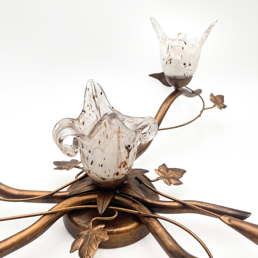 Πλαφονιέρα ROZETA 4xE14/40W/230V μπρονζέ