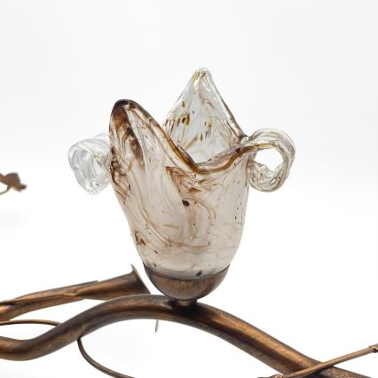 Πλαφονιέρα ROZETA 4xE14/40W/230V μπρονζέ